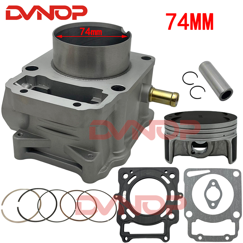 Motorcycle Piston - Kit guarnizioni anelli pistone cilindro 74mm