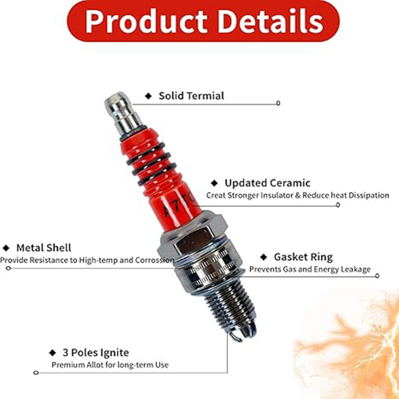 3 pezzi di candele A7TC a 3 el - Motorcycle Spark Plug recensione e prezzo